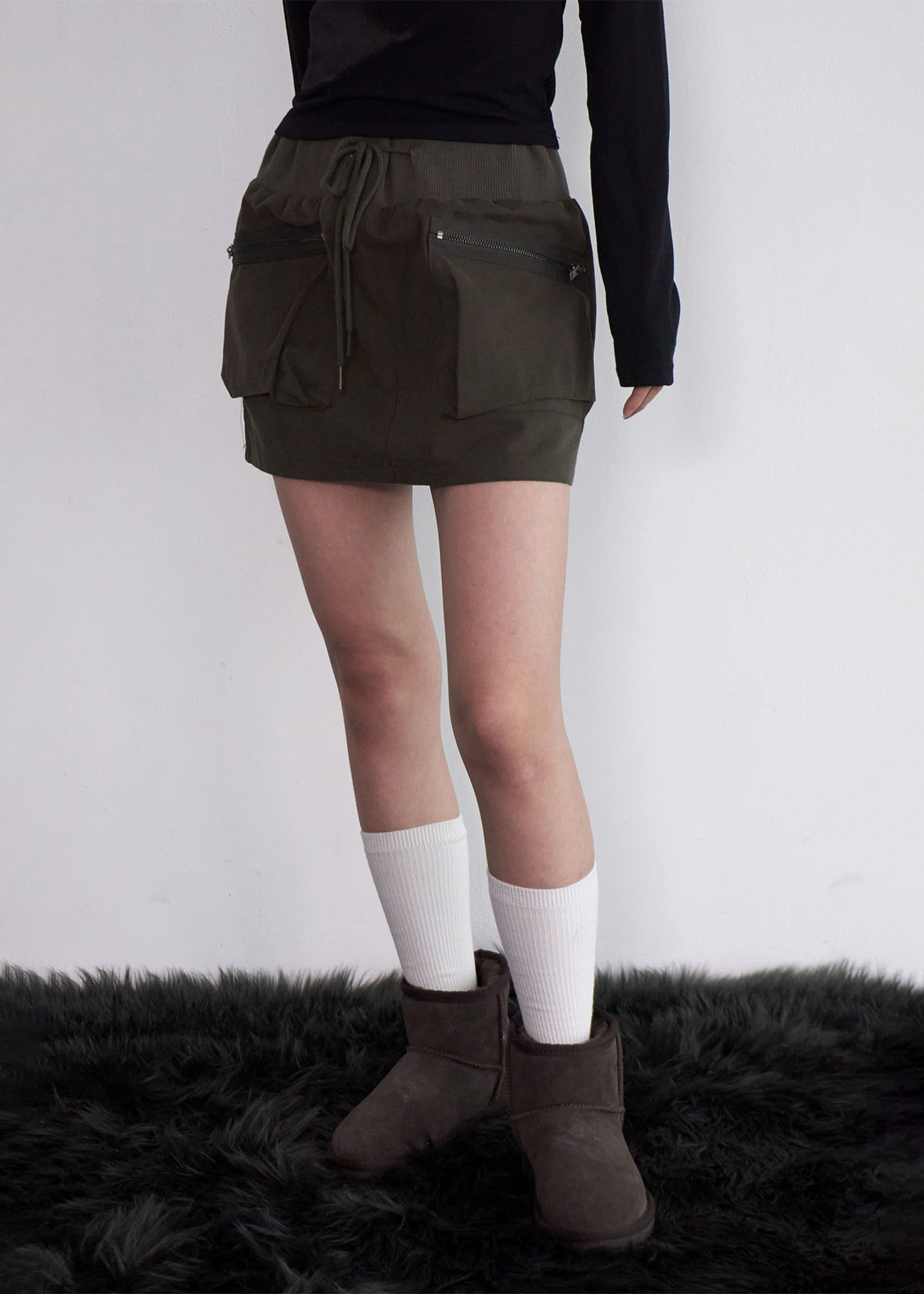 Big Pocket Banding Skirt (2c)