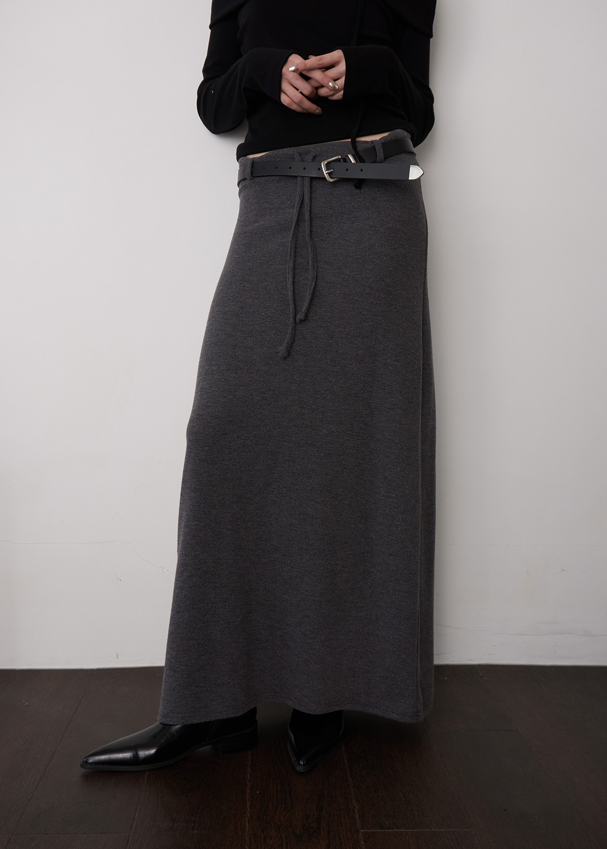 Maxi Fold Banding Skirt (2c)